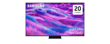 Amazon: TV Samsung 65" Neo QLED TQ65QN80F (2025) - 4K, 144 Hz à 699€ (au lieu de 811,70€)