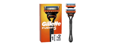JoyBuy: Gillette Rasoir Homme Fusion 5 - 2 cartouches, 5 lames à 9,09€ (au lieu de 14,9€)