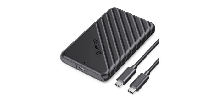 Amazon: Boitier ORICO Disque Dur ou SSD 2.5" 6Gbps USB C 3.1 à 9,11€ (au lieu de 11,99€)