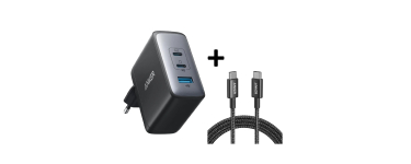 Amazon: Chargeur secteur Anker 736 (Nano II) - 100 W, 3 ports, GaN II + câble USB-C 100 W offert à 29,99€