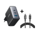 Amazon: Chargeur secteur Anker 736 (Nano II) - 100 W, 3 ports, GaN II + câble USB-C 100 W offert à 29,99€