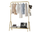 JoyBuy: Portant à vêtements Leli sur pied - poteau unique, finition or, 100 cm à 19,99€ (au lieu de 40,19€)
