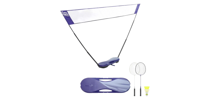 Decathlon: Kit Filet de Badminton Fun Set 3 mètres - Bleu Roi ou jaune pop à 31,99€ (au lieu de 39,99€)