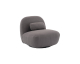 Sweeek: Fauteuil pivotant bouclette texturée gris souris à 99,80€ (au lieu de 199,99€)