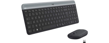 Amazon: Ensemble Clavier Souris Sans fil Logitech MK470 Slim - Silencieux AZERTY Noir à 18,99€