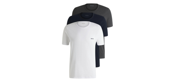 Amazon: Pack de 3 t-shirts Hugo Boss - Taille XXL à 24,06€ (au lieu de 27,16€)