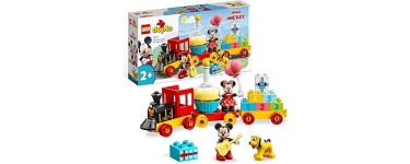 Amazon: LEGO® Duplo Disney Le Train d’Anniversaire de Mickey et Minnie (10941) à 24,99€