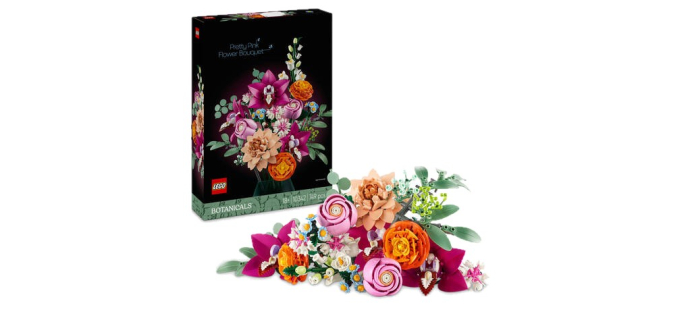 JoyBuy: LEGO® Botanicals Le joli bouquet de fleurs roses (10342) à 46,99€ (au lieu de 59,99€)