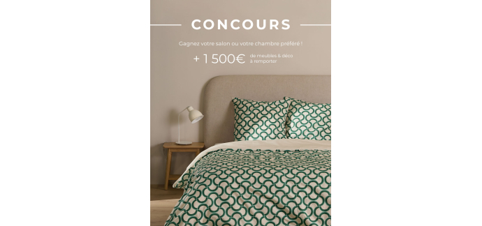 Camif: 1 salon ou chambre ESSENTIELS par Camif (valeur 1500€) à gagner