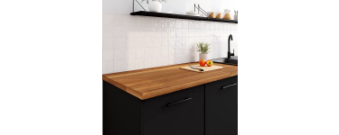Castorama: Plan de travail Noava en bois d'acacia huilé - 250 x 65 x 3,6 cm à 99,90€ (au lieu de 149,90€)