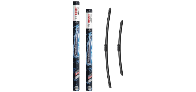 Amazon: Jeu de 2 Balais d'essuie-glaces Bosch Aerotwin eA 863 S - 650 mm / 450 mm à 14,90€