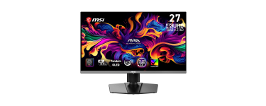 Amazon: Ecran PC 27" MSI Mag 272UP - QD-OLED E16, 4K UHD, 165Hz, 0.03ms à 499,99€