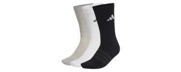 Amazon: Lot de 3 paires de Chaussettes Adidas Sportswear - Tailles 40 à 48 à 8,79€ (au lieu de 11,32€)