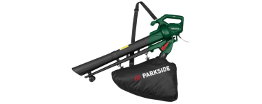 LIDL: Aspirateur souffleur broyeur Parkside PLS 2600 B2 - 2600W, sac 34L à 29,99€ (au lieu de 34,99€)