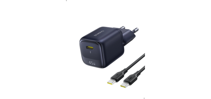 Amazon: Chargeur Baseus USB C - 45W, câble 1 m fourni à 15,59€