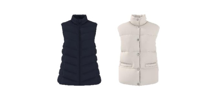 LIDL: ESMARA Doudoune légère sans manches femme - 100% polyester recyclé à 14,99€ (au lieu de 27,99€)