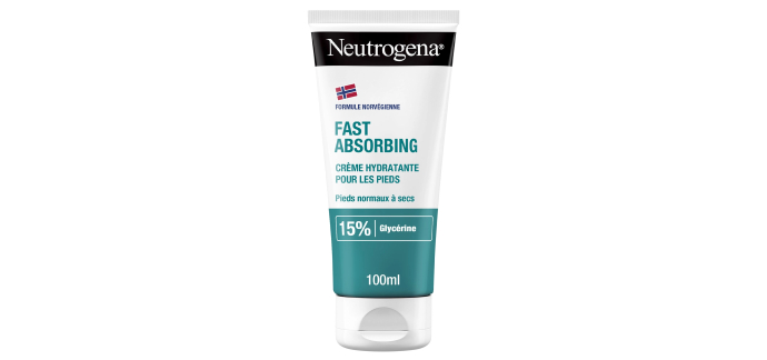 Amazon: Crème Hydratante Pieds Neutrogena 100ml - Hydratation 24h à 3,58€ (au lieu de 5,59€)