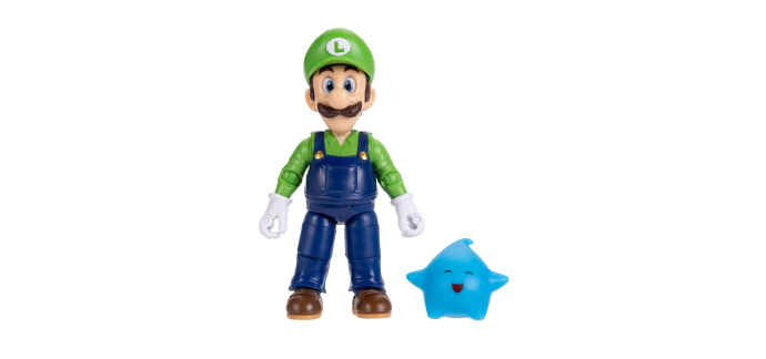 Amazon: Figurine articulée Jakks Pacific Luigi Super Mario Galaxy - 22 points d'articulation, Luma phosphore