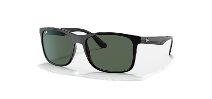 Ray-Ban: Lunettes RB4232 - Monture Poli Noir Verres Vert Foncé (57-17) à 68,50€ (au lieu de 137€)