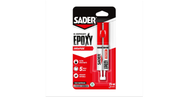 Amazon: Colle Epoxy bi-composant Rapide Sader - 25 ml à 5,88€ (au lieu de 16,92€)