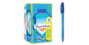 Amazon: Lot de 50 stylos bille bleu Paper Mate InkJoy 100 Cap - Pointe ultra fine (0,5mm) à 6,31€