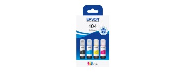 Amazon: Cartouche d'encre Epson EcoTank 104 à 29,99€ (au lieu de 35,82€)