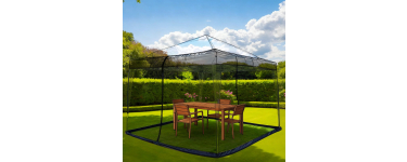Amazon: Moustiquaire noire pour barnum, pergola - Taille 3x3 m à 9,99€ (au lieu de 32,79€)