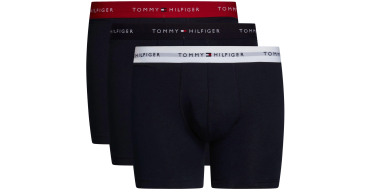 Amazon: Pack de 3 Boxers homme Tommy Hilfiger Stretch - Tailles S à XXL à 19€ (au lieu de 25,48€)