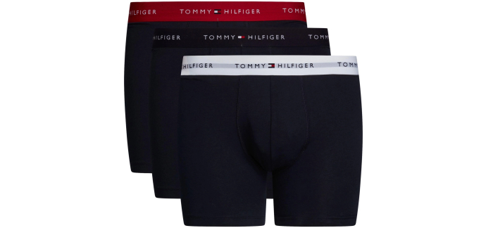 Amazon: Pack de 3 Boxers homme Tommy Hilfiger Stretch - Tailles S à XXL à 19€ (au lieu de 25,48€)