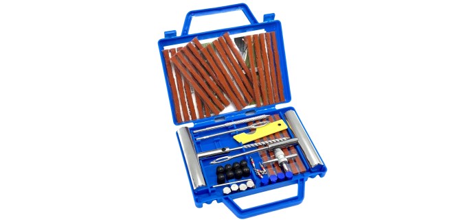 Amazon: Kit de réparation de pneus - 53 pièces à 14,44€ (au lieu de 15,99€)