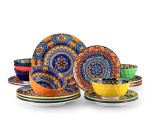 Amazon: Service de table en porcelaine Vancasso KRVI - 18 pièces, 6 personnes à 77,61€ (au lieu de 112,39€)
