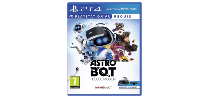 E.Leclerc: Astro Bot  Rescue Mission (PS4 Dématérialisé) à 10,37€ (au lieu de 39,99€)