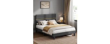 Amazon: Lit double Vasagle - 140x200cm à 98,99€