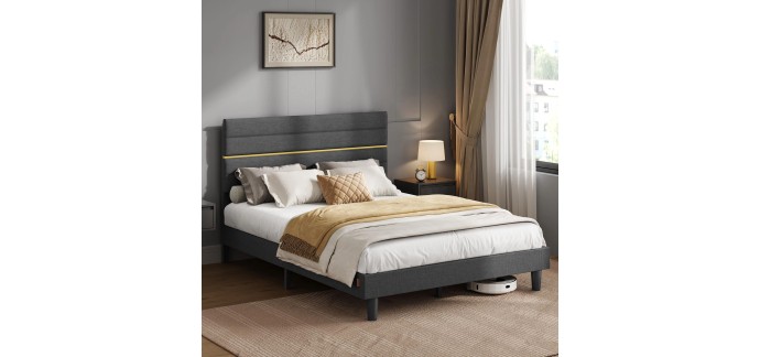 Amazon: Lit double Vasagle - 140x200cm à 98,99€