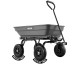 Amazon: Chariot de jardin VEVOR basculant - 181 kg, benne PP, 4 roues pivotantes à 65,60€