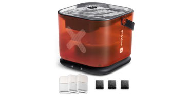 Amazon: Fontaine à eau sans fil Molly&Cody - 3 L, acier inoxydable à 14,99€