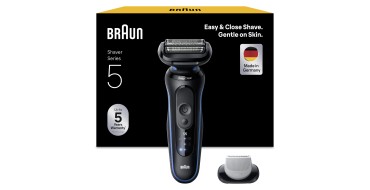 Amazon: Rasoir électrique Braun Series 5 52-B1600S à 74,99€ (au lieu de 127,77€)