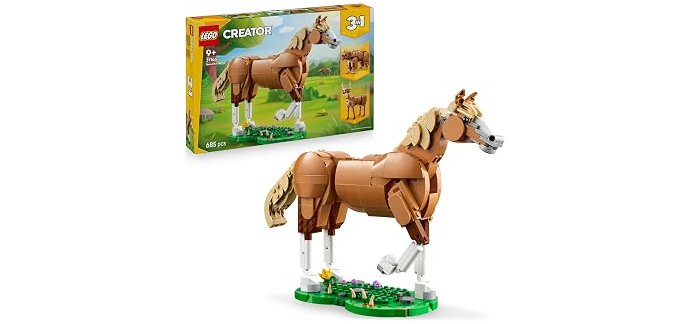 Amazon: LEGO® Creator 3-en-1 Le Beau Cheval (31166) à 31,99€ (au lieu de 49,99€)