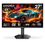 Amazon: Ecran PC 27" KOORUI G2741L - Dual Mode 4K 160Hz / FHD 320Hz, Fast IPS 1ms HDR 400 à 269,99€