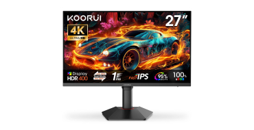 Amazon: Ecran PC 27" KOORUI G2741L - Dual Mode 4K 160Hz / FHD 320Hz, Fast IPS 1ms HDR 400 à 269,99€