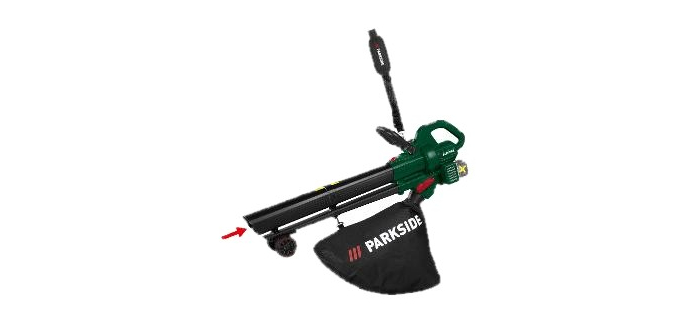 LIDL: PARKSIDE Aspirateur souffleur/broyeur sans fil 40 V PALSB A1 à 39,99€ (au lieu de 49,99€)