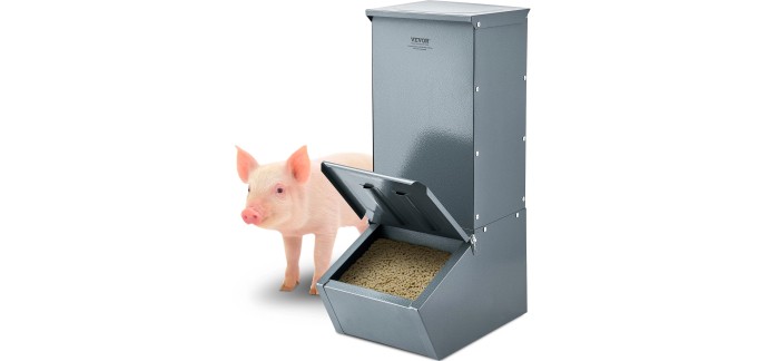 Amazon: Mangeoire pour porcs Vevor - 90,9L, pour 5 porcs à 56,19€ (au lieu de 73,9€)