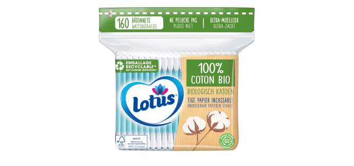 Amazon: Sachet 160 Bâtonnets Lotus Coton-Tiges en Papier et Coton Bio à 0,72€ (au lieu de 0,91€) (Via Prévoy