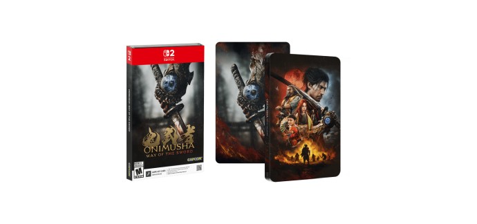 Amazon: Onimusha Way of the Sword Edition Steelbook (Switch 2) à 89,99€ (au lieu de 99,99€)
