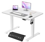 Amazon: Bureau Assis-Debout Électrique Jummico - 100x60cm, USB & 2 Mémoires, Blanc à 79,99€