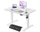 Amazon: Bureau Assis-Debout Électrique Jummico - 100x60cm, USB & 2 Mémoires, Blanc à 79,99€