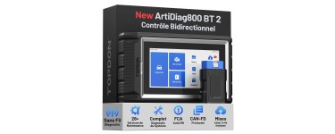 Amazon: Valise Diagnostic Auto Topdon ArtiDiag800 BT2 Bluetooth à 325€ (au lieu de 377,89€)