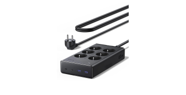Amazon: Multiprise UGREEN 10-en-1 PD 65W - 6 prises, USB-C, 3680W à 29,99€ (au lieu de 49,99€)