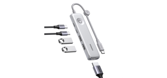 Amazon: Hub USB-C UGREEN Revodok 5-en-1 - HDMI 4K 60 Hz, 10 Gbps, PD 100 W à 12,19€ (au lieu de 16€)