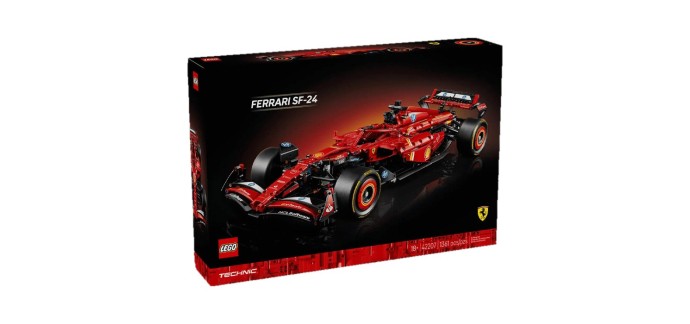Amazon: Lego Ferrari SF-24 42207 (Maquette) à 144,99€ (au lieu de 229,99€)